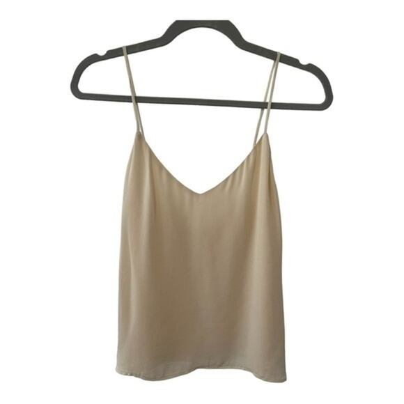 NWT L’AGENCE Jane Silk Parchment / Cream Cami Adjustable Straps Blouse - Size XS - Picture 5 of 16